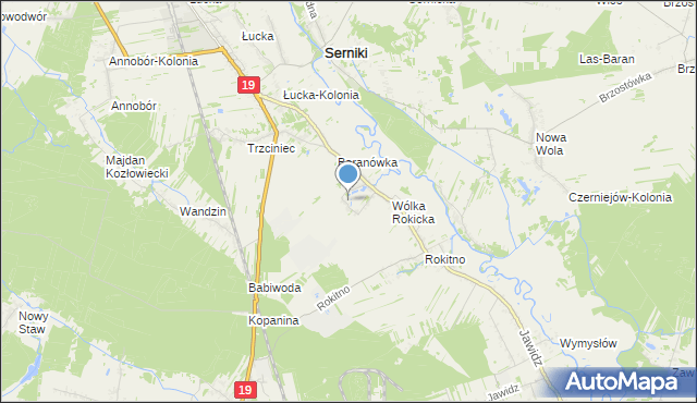 mapa Wólka Rokicka-Kolonia, Wólka Rokicka-Kolonia na mapie Targeo